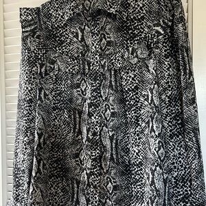 Cute snake print blouse!